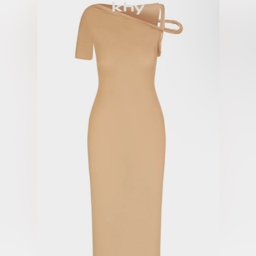 Khy Sueded Stretch Twist Maxi Dress